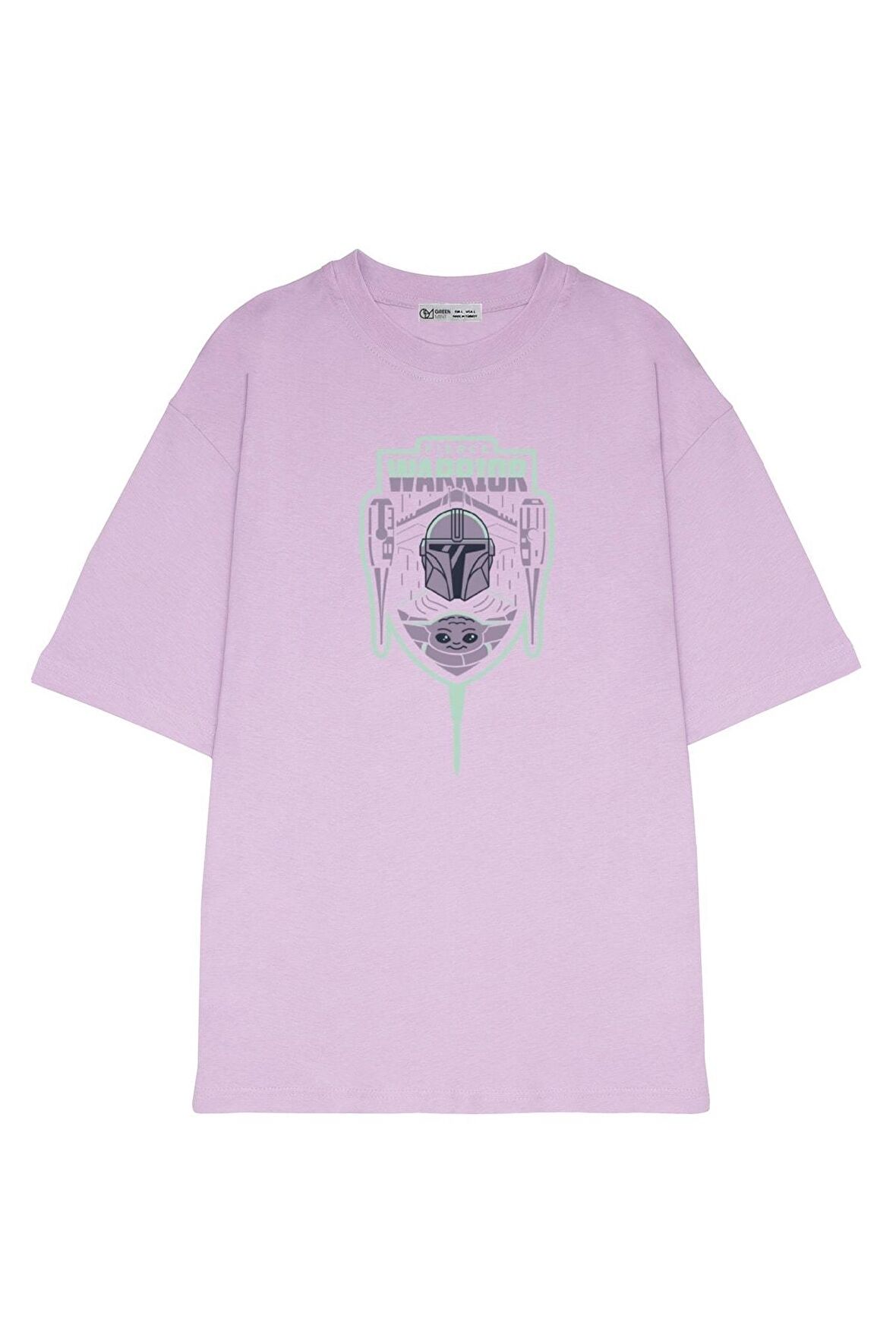 Unisex Oversize T-shirt The Mandalorian Fierce Warrior