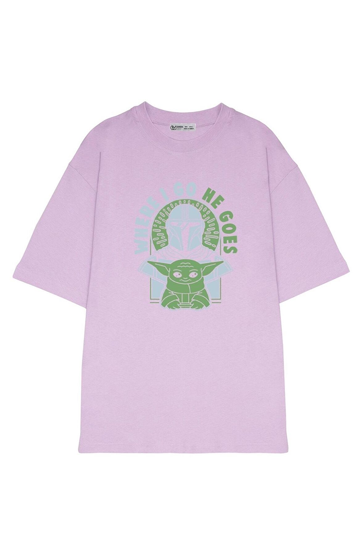 Unisex Oversize T-shirt The Mandalorian Where I Go