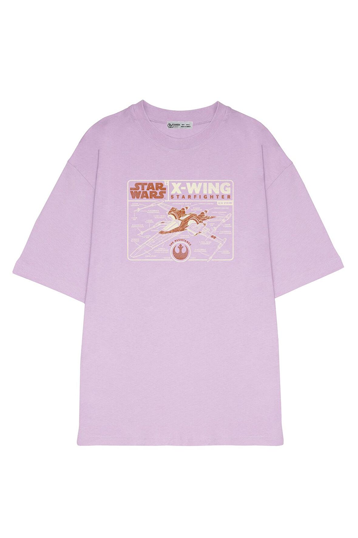 Unisex Oversize T-shirt X-wing Blueprint
