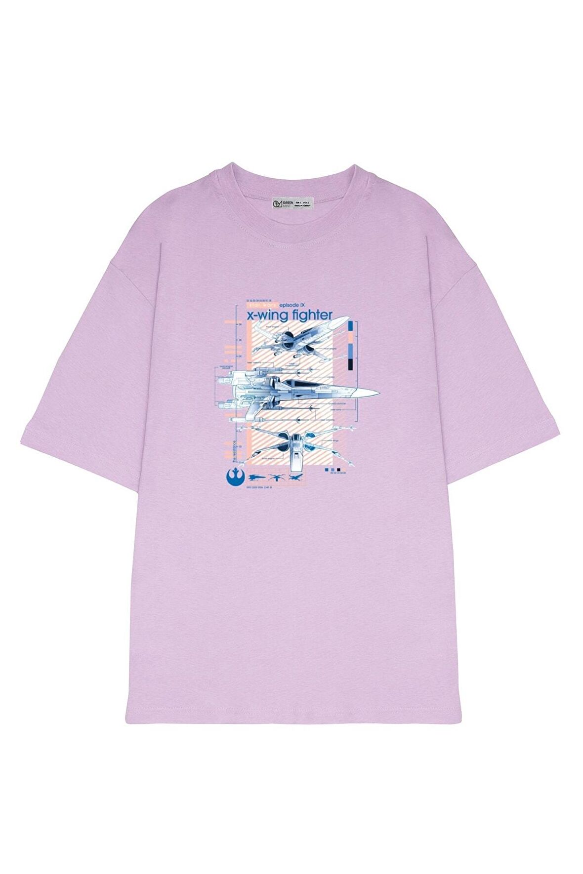 Unisex Oversize T-shirt X-wing Spec Sheet