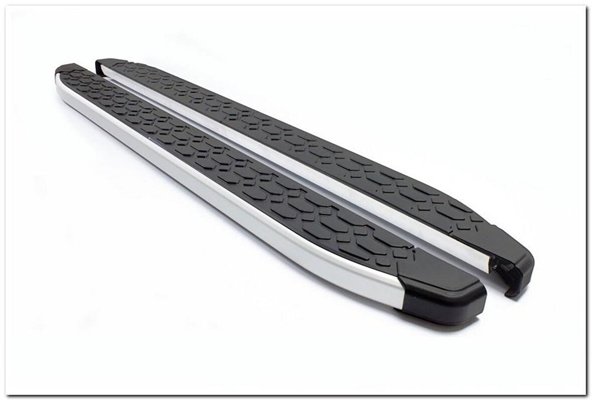 Omsa Line Ford Tourneo Custom 2012-2023 Kısa Şasi Blackline Mat Alüminyum Alınlı Yan Basamak