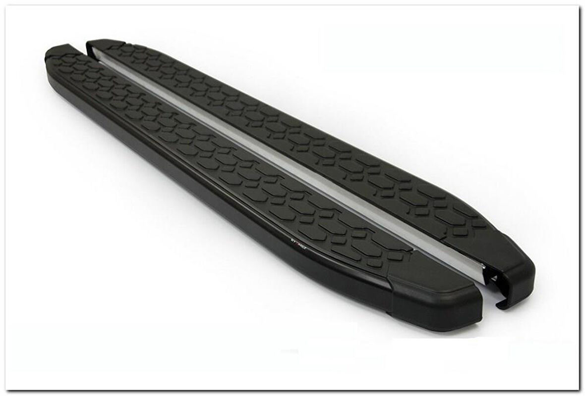 Omsa Line Ford Tourneo Custom 2012-2023 Kısa Şasi Blackline Mat Siyah Alüminyum Alınlı Yan Basamak