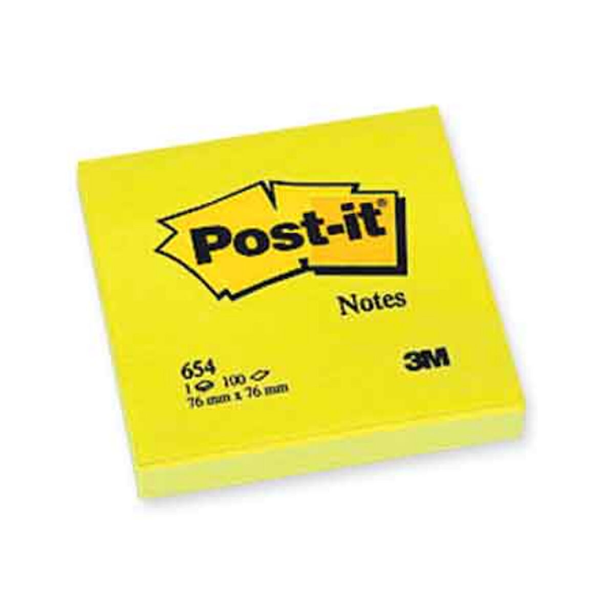 Post-it Yapışkanlı Not Kağıdı 76x76 Sarı 100 Yaprak