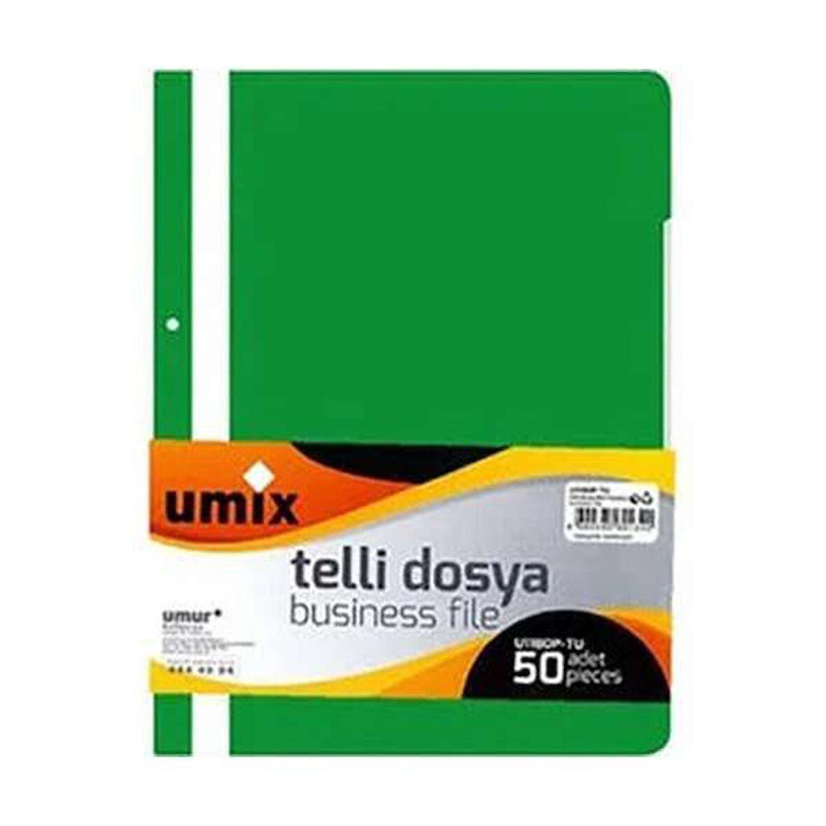 Umix Telli Dosya A4 Eco Yeşil 50'li Paket