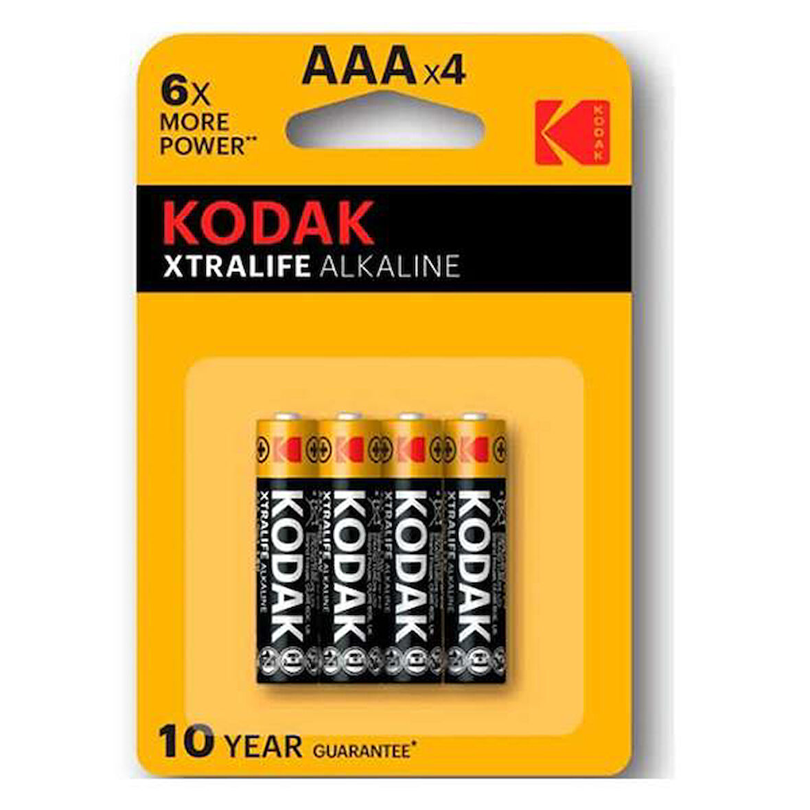 Kodak Xtralife 4 Adet Alkalin İnce Pil