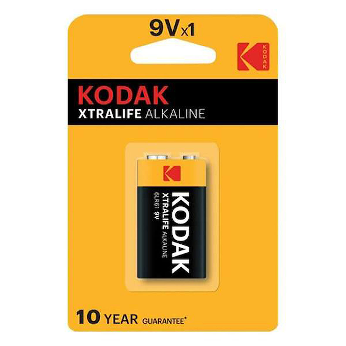 Kodak Xtralife Alkalin 9 Volt Pil