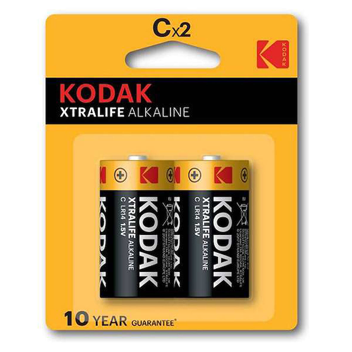 Kodak Xtralife 2 Adet Alkalin Orta Pil