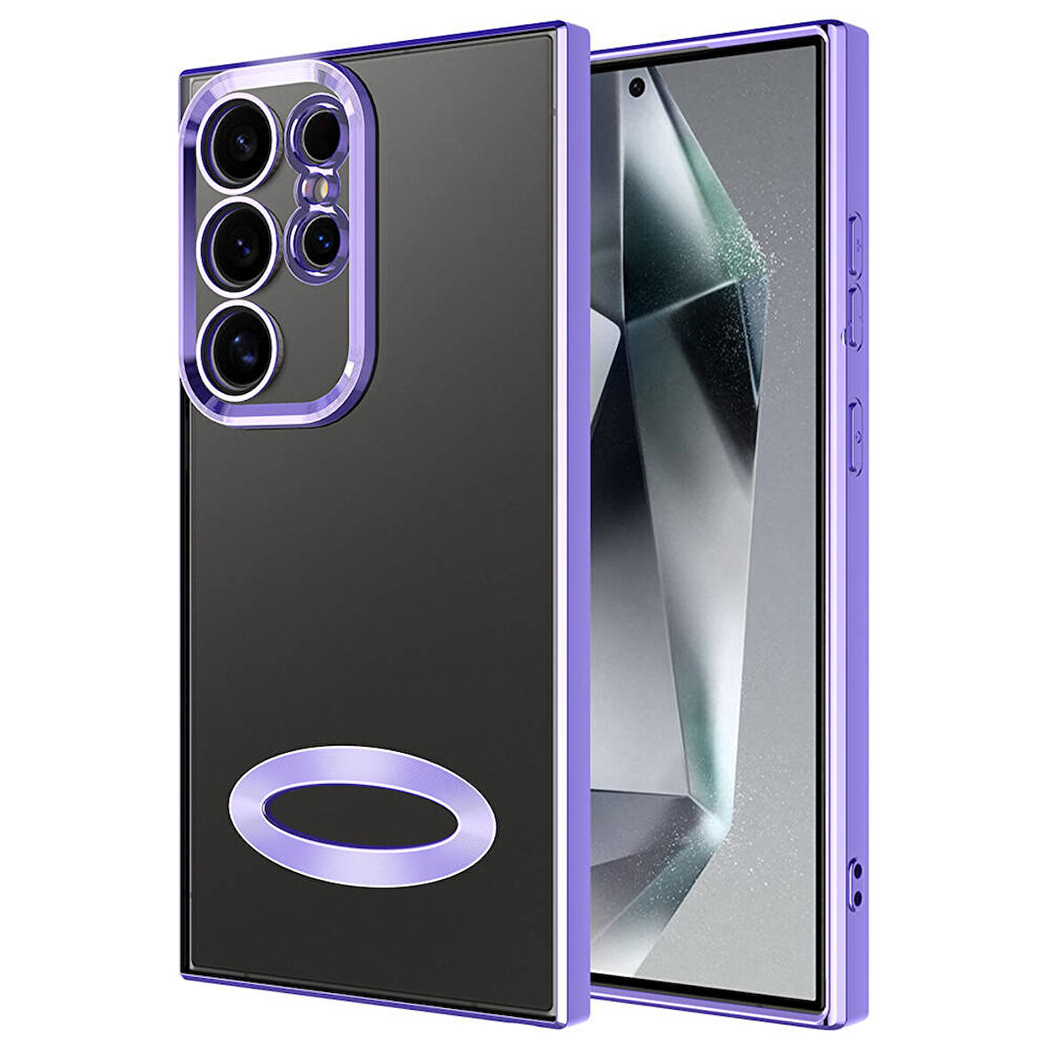 Samsung Galaxy S24 Ultra Uyumlu Kılıf ClearCam kamera koruma teknolojisi, logoyu öne çıkaran tasarım, etkili darbe emici ve çizilme önleyici özellikli kapak.