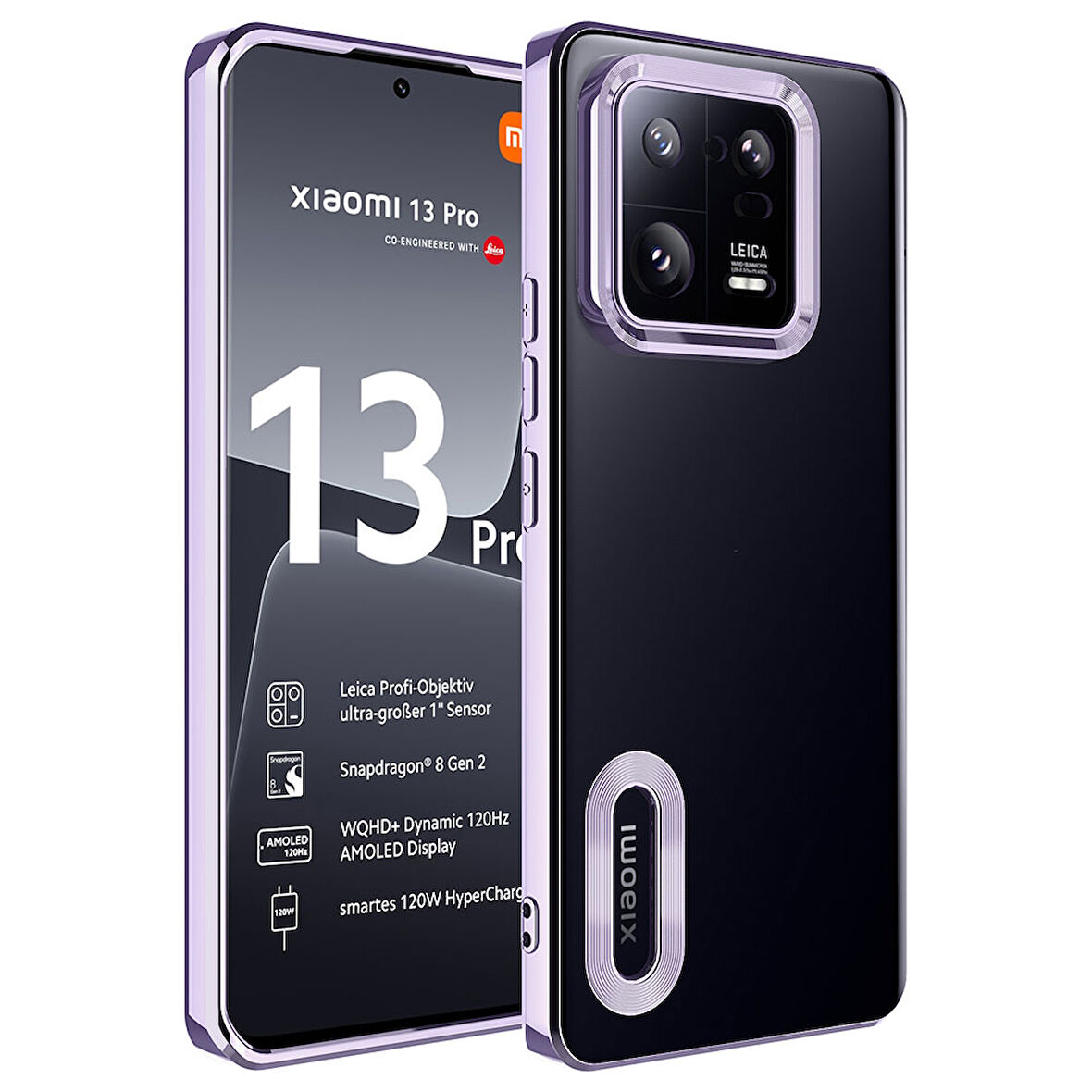 Xiaomi Mi 13 Pro Uyumlu Kılıf ClearCam kamera koruma teknolojisi, logoyu öne çıkaran tasarım, etkili darbe emici ve çizilme önleyici özellikli kapak.