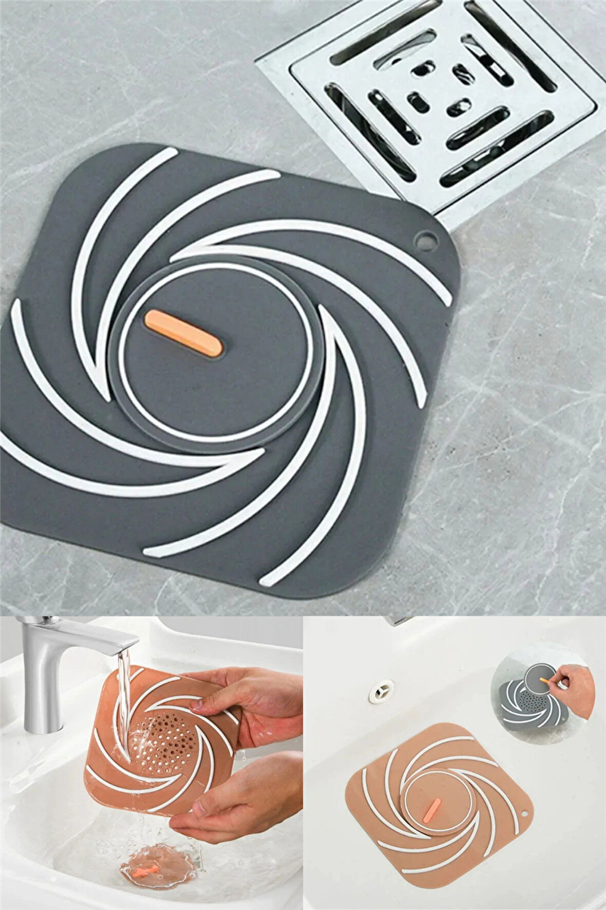 Sarı Renk Delikli Silikon Kötü Koku Önleyici Banyo Mutfak Lavabo Koku Önleyici Sızdırmaz Ped