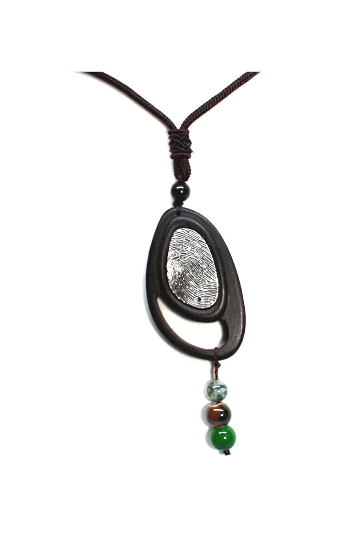 Abstrakt Ahşap Kolye