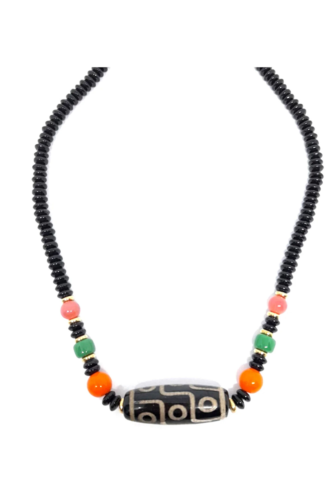 Siyah Etnik Kolye
