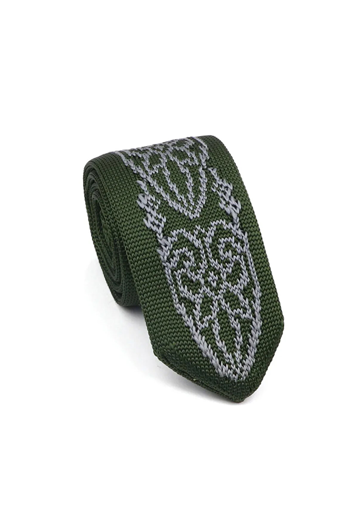 New Design Örme Desenli Kravat No7