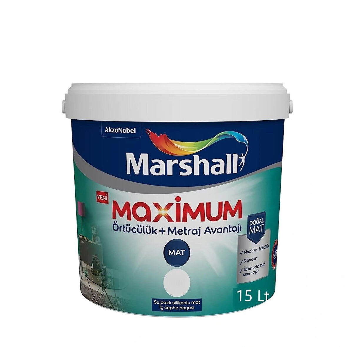 Marshall Maximum Mat Silikonlu Açık Deniz 15 Lt. (20 Kg)