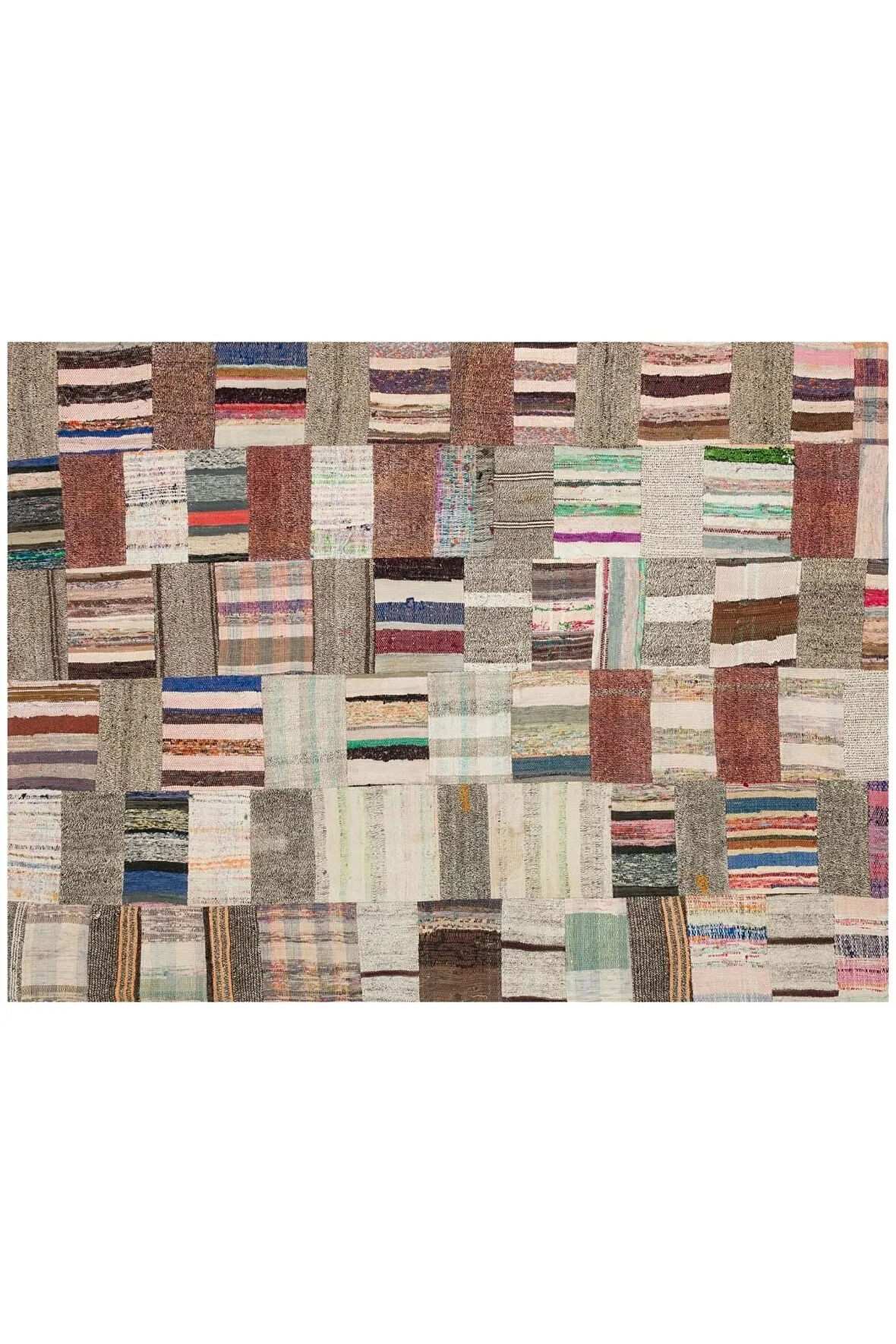 Patchwork Eskitme El Dokuma Halı 167 X 225 Cm 6185