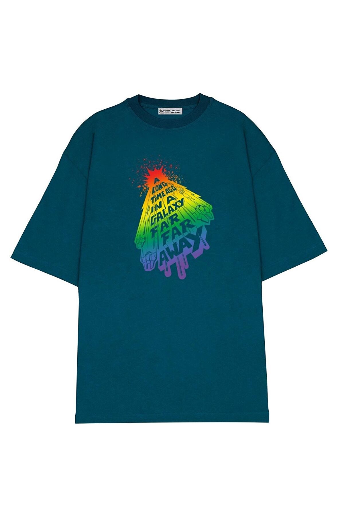 Unisex Oversize T-shirt In A Rainbow Galaxy Far Away