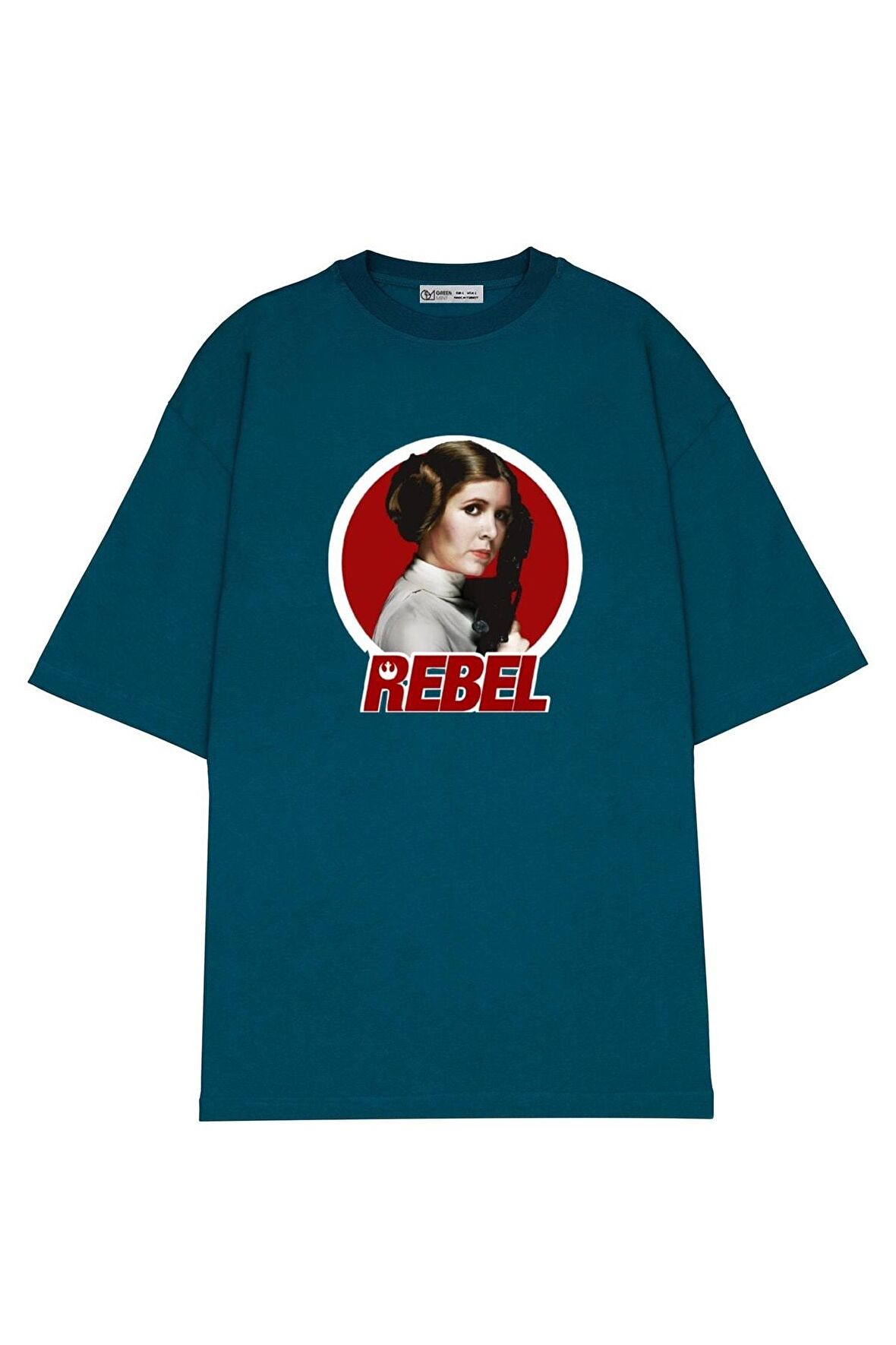 Unisex Oversize T-shirt Leia Rebel Circle
