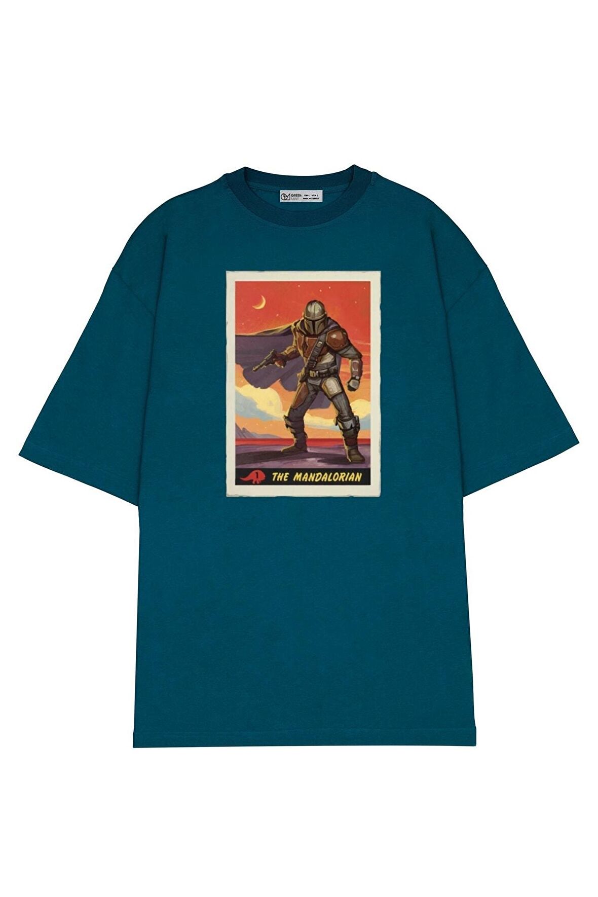 Unisex Oversize T-shirt Mandalorian Poster