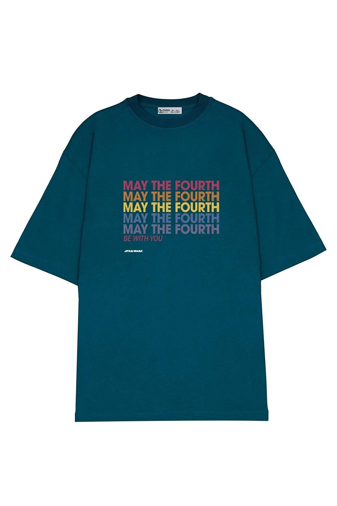 Unisex Oversize T-shirt May The Fourth Rainbow Stack