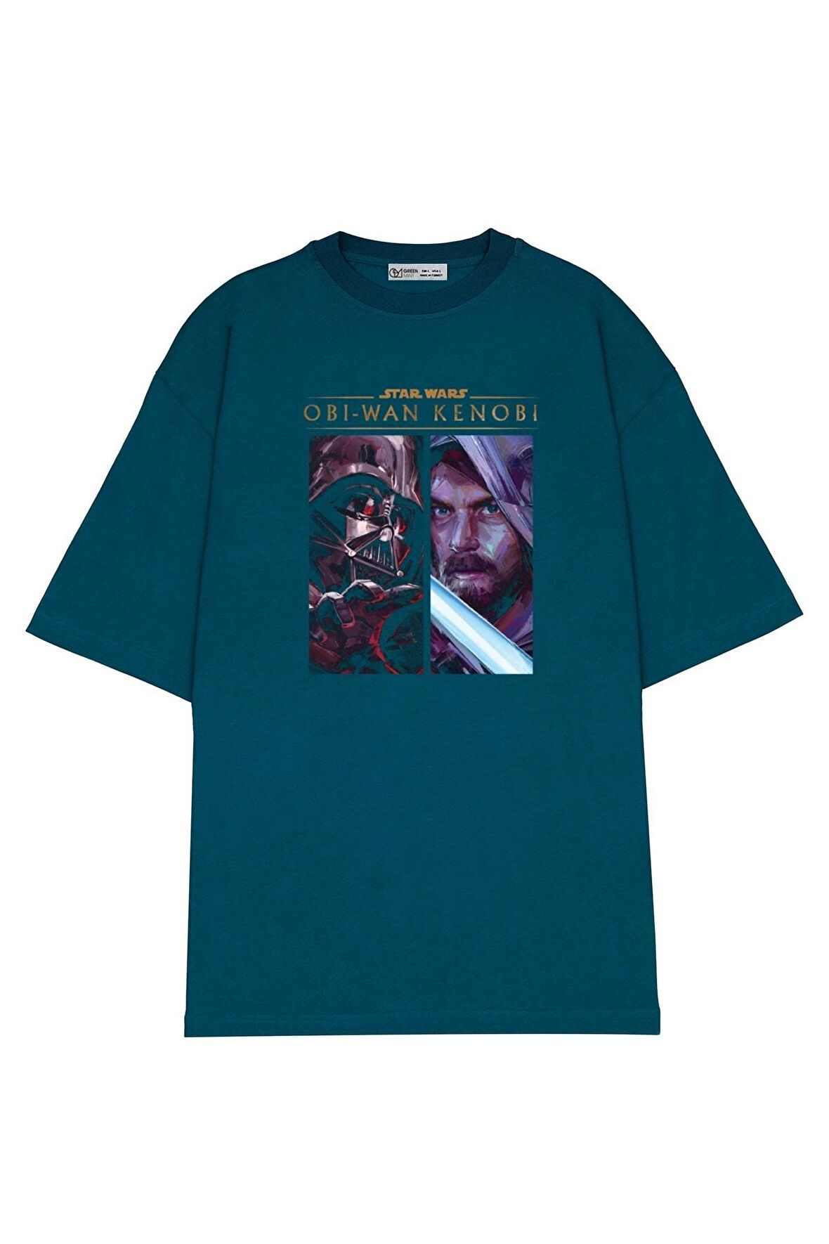 Unisex Oversize T-shirt Ob-wan Character Panels