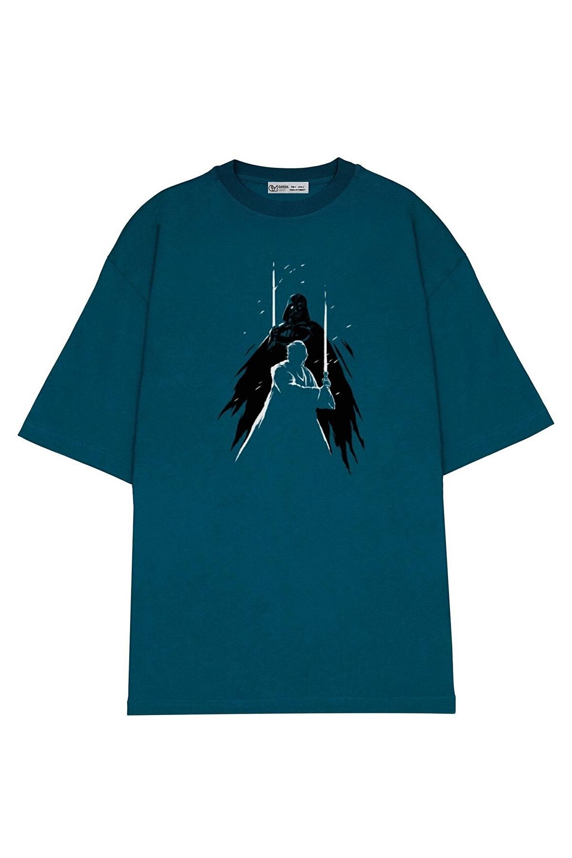 Unisex Oversize T-shirt Obi-wan Enemies Silhouette