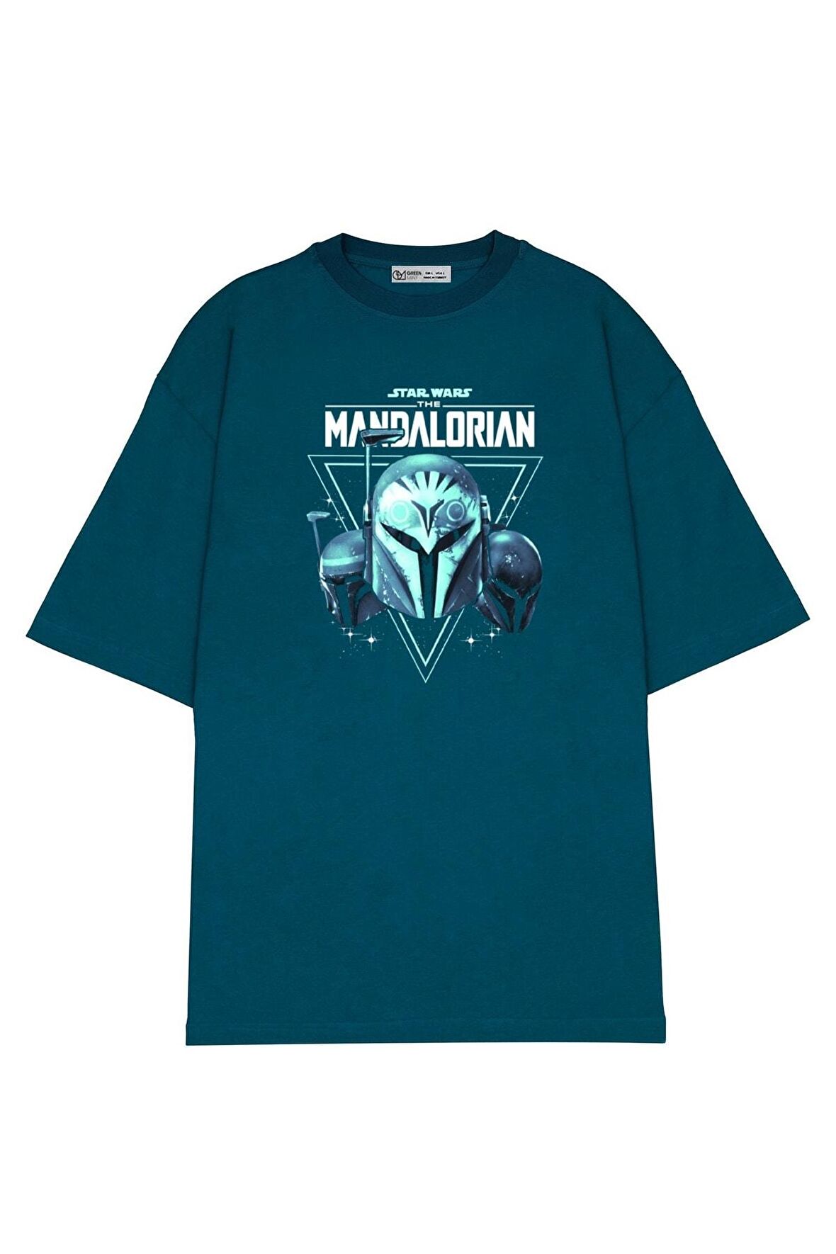 Unisex Oversize T-shirt Star Wars Mandalorian Bo-katan Nite Owl Helmets