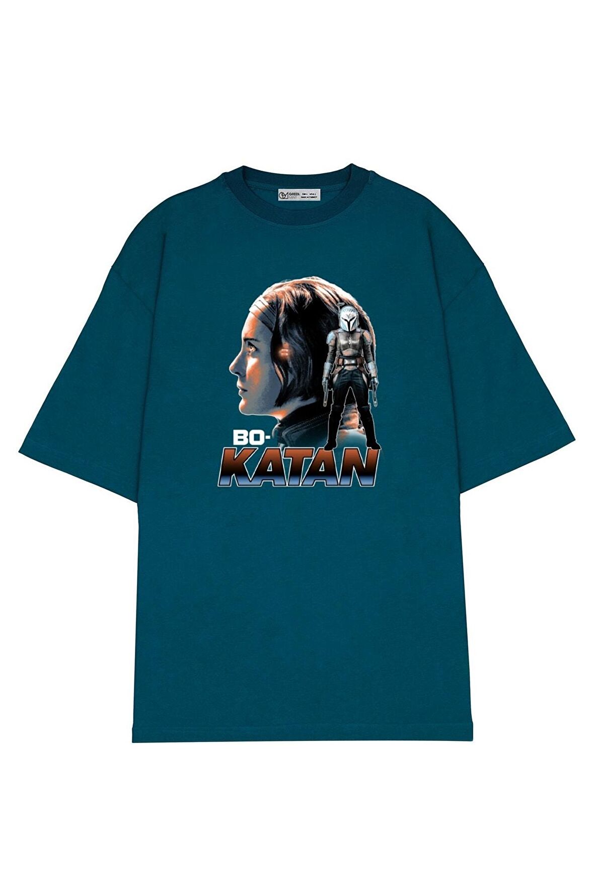 Unisex Oversize T-shirt Star Wars Mandalorian Bo-katan Portrait