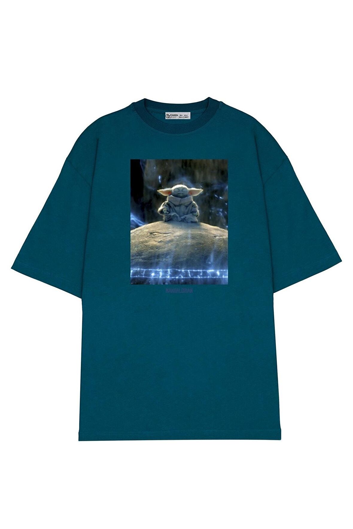 Unisex Oversize T-shirt Star Wars Mandalorian The Child Meditation