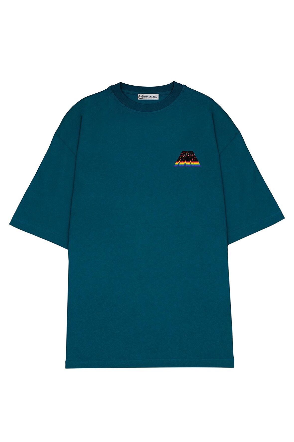 Unisex Oversize T-shirt Star Wars Stacked Rainbow Logo