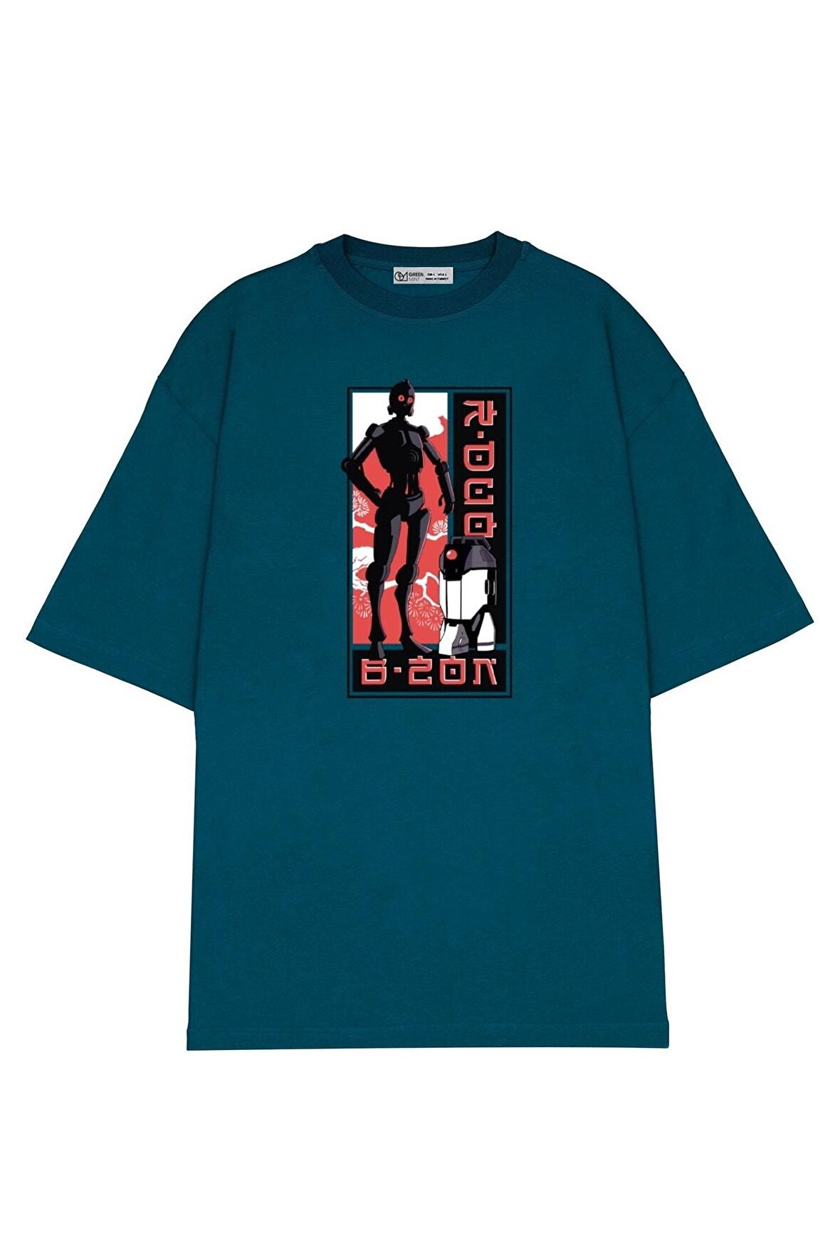 Unisex Oversize T-shirt Star Wars Visions Anime Droids