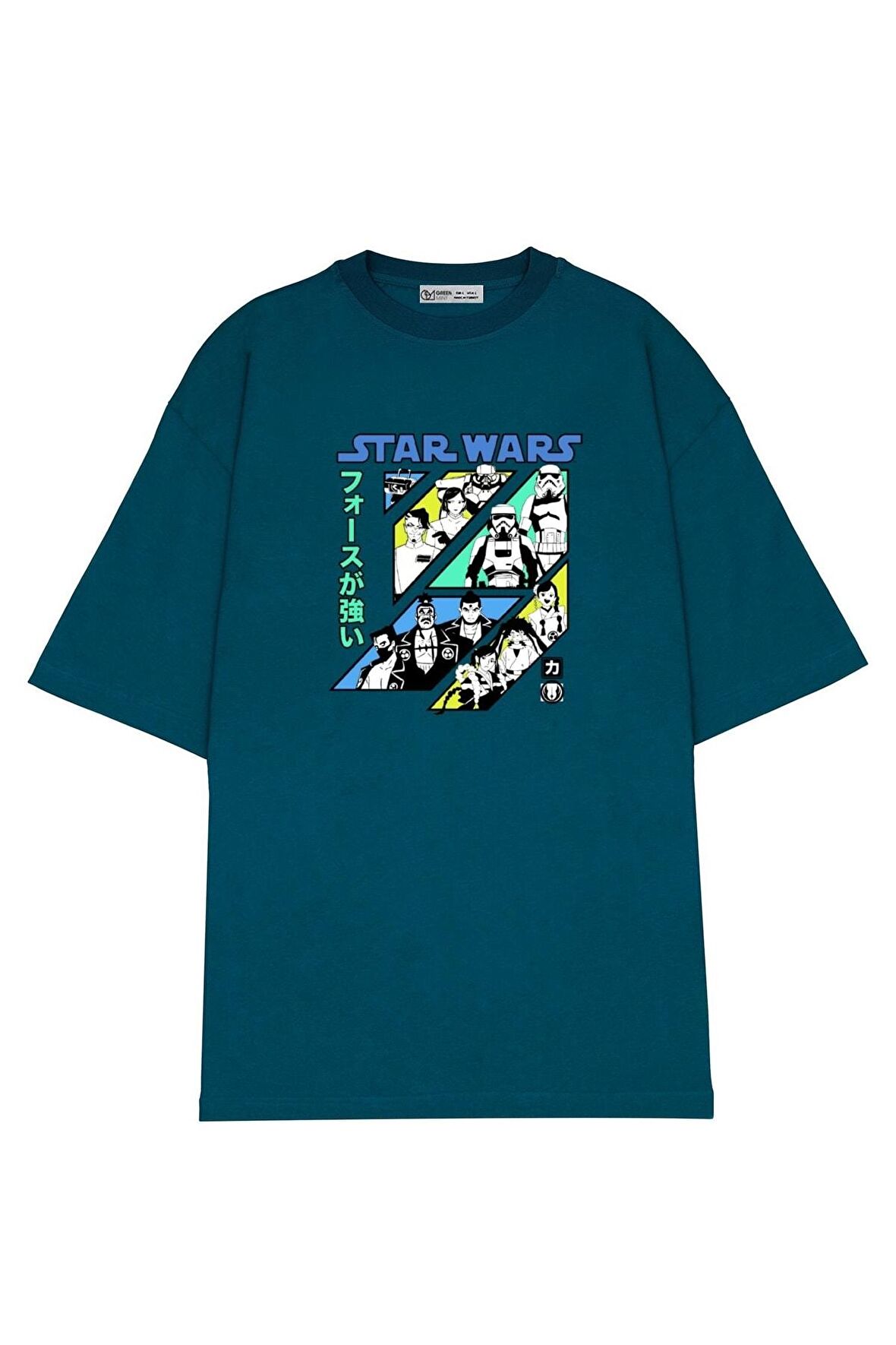 Unisex Oversize T-shirt Star Wars Visions Force Grid
