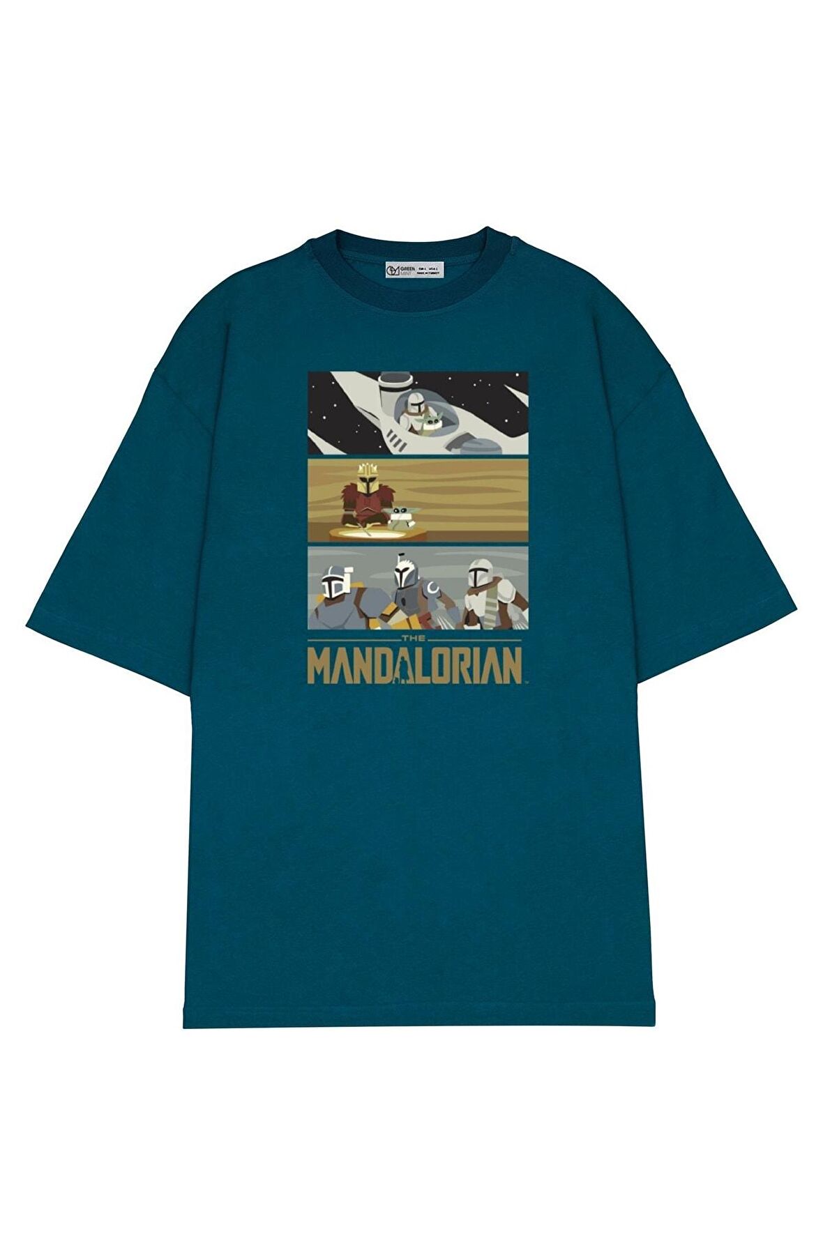 Unisex Oversize T-shirt The Mandalorian Bounty Hunter Stack