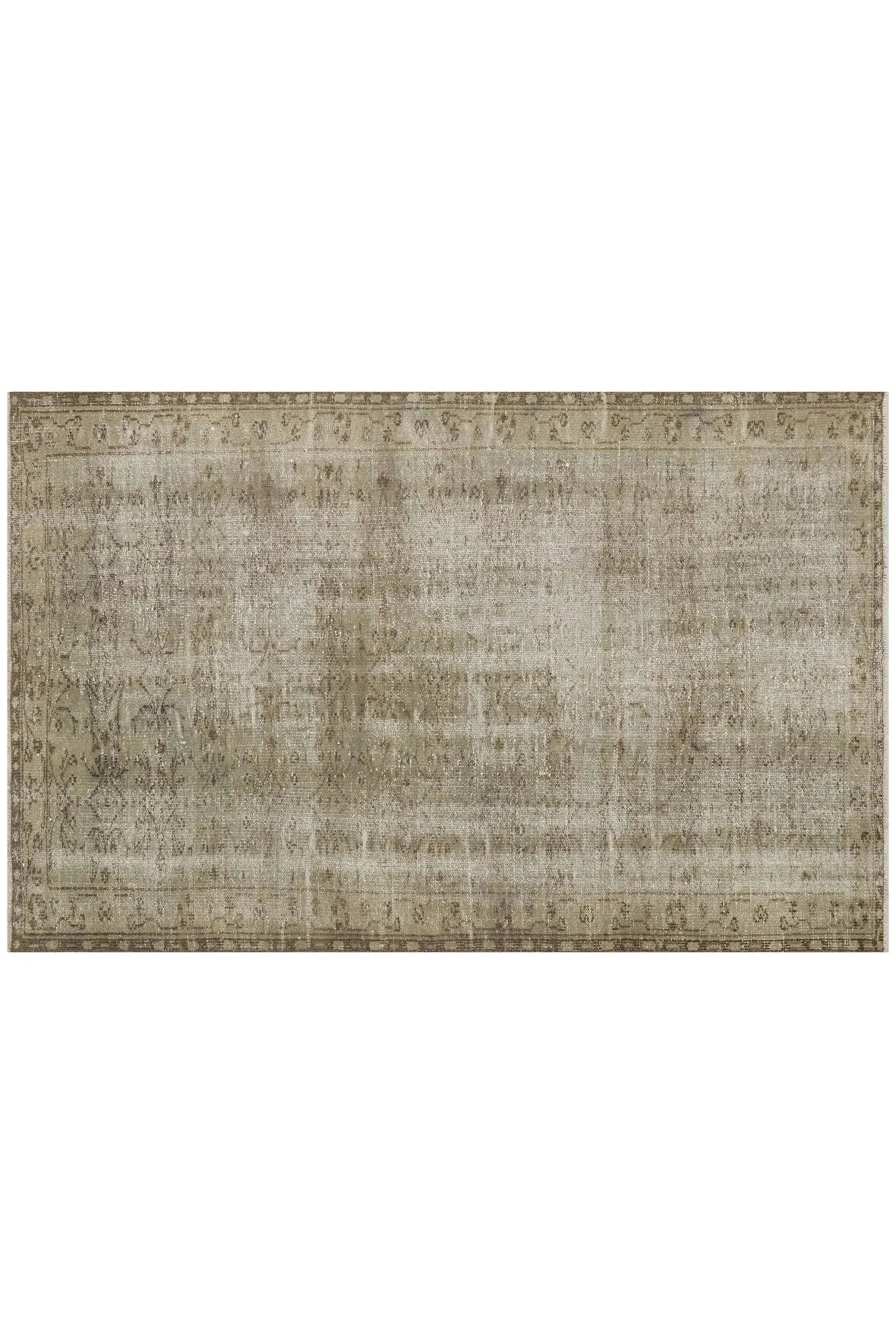 Gerçek El Dokuma Eskıtme Vıntage Halı 149 X 235 Cm 9688