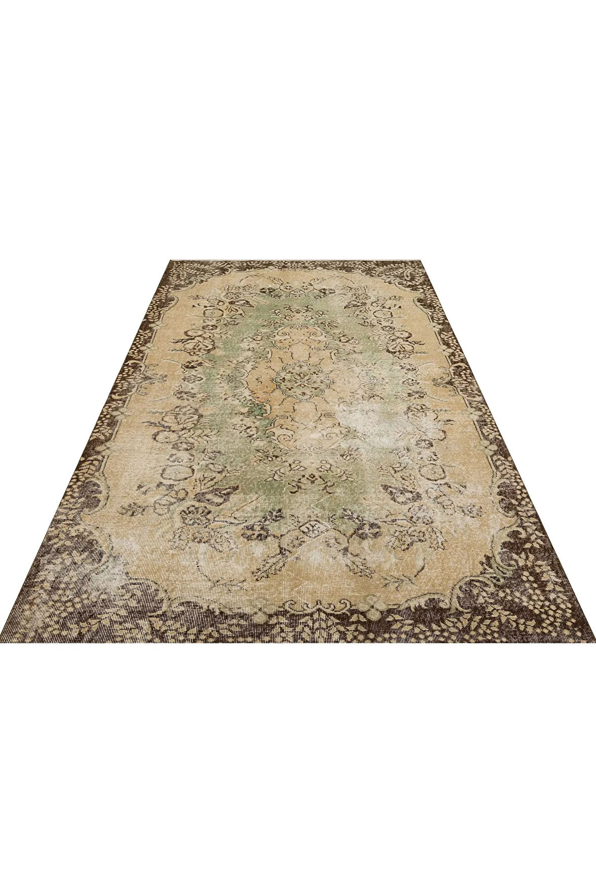 Vintage El Dokuma Eskitme Halı 174 X 280 Cm 8770