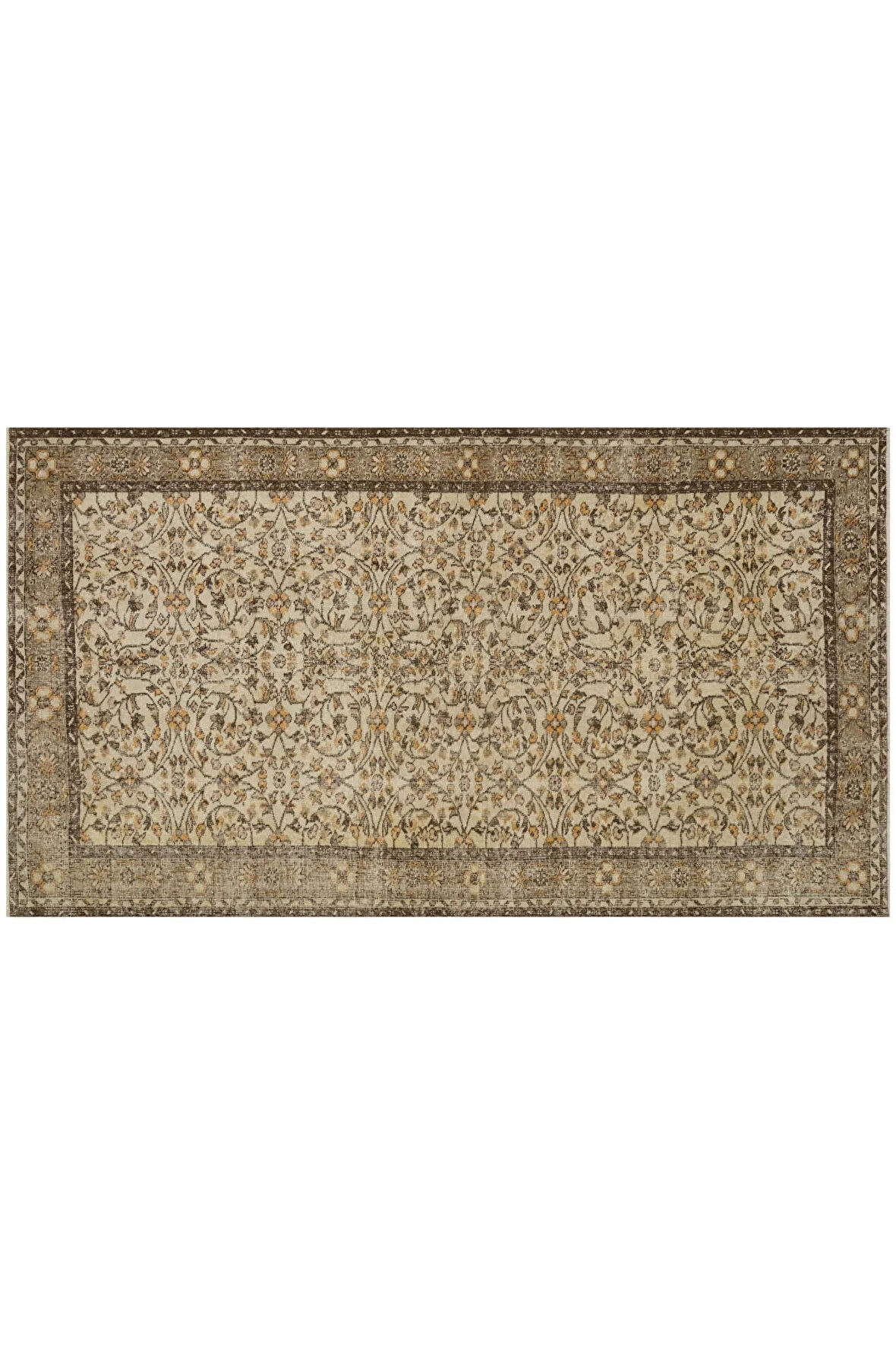 Eskitme El Dokuma Yün Halısı160 X 290 Cm 8909