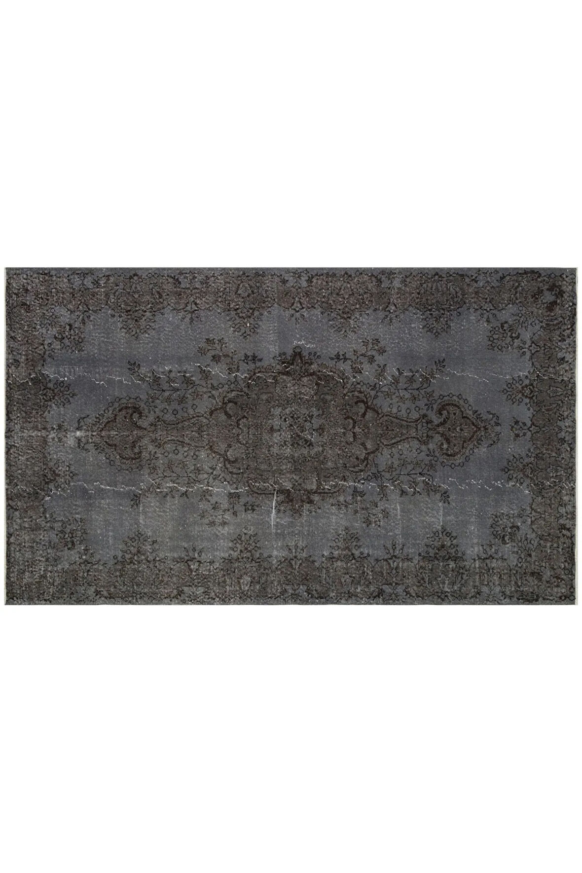 Özel Vintage El Dokuma Eskitme Halı160 X 270 Cm