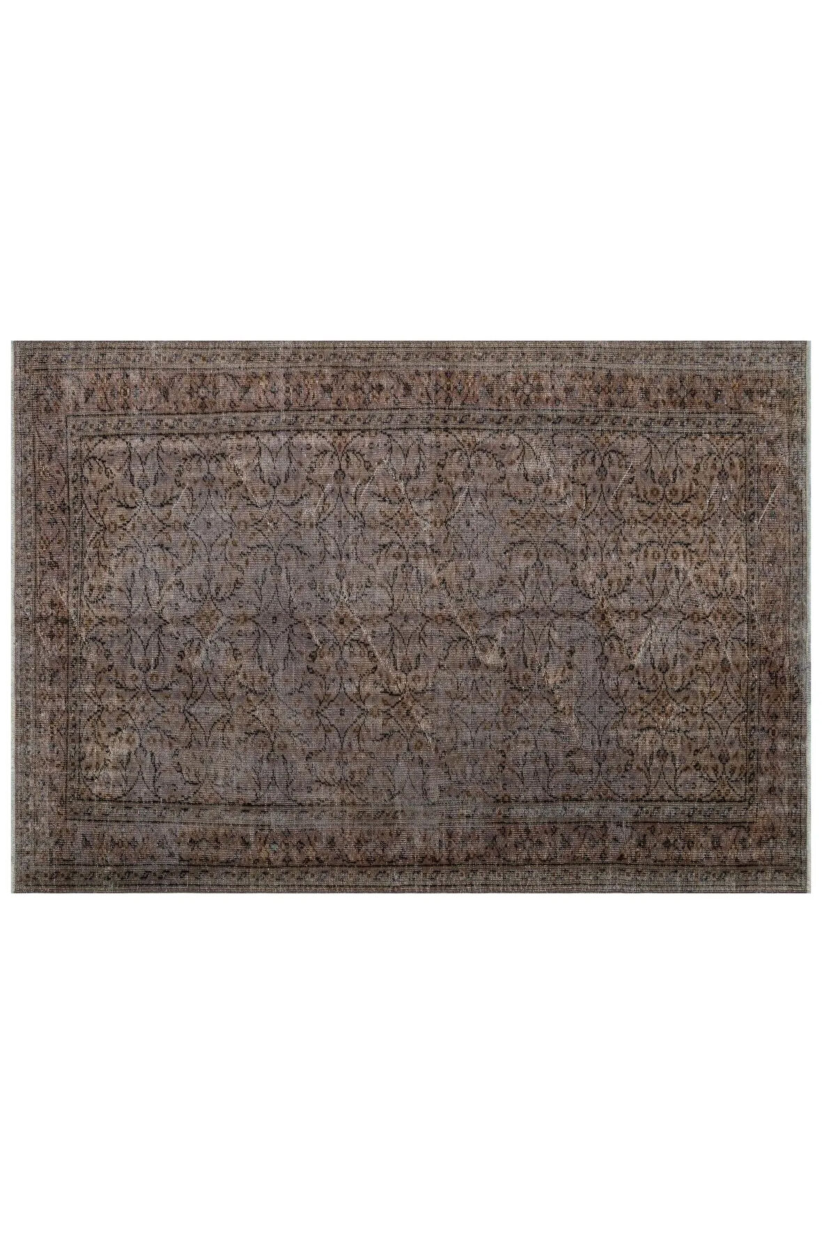 Gerçek El Dokuma Eskitme Vintage Halı 187x272 Cm 9830