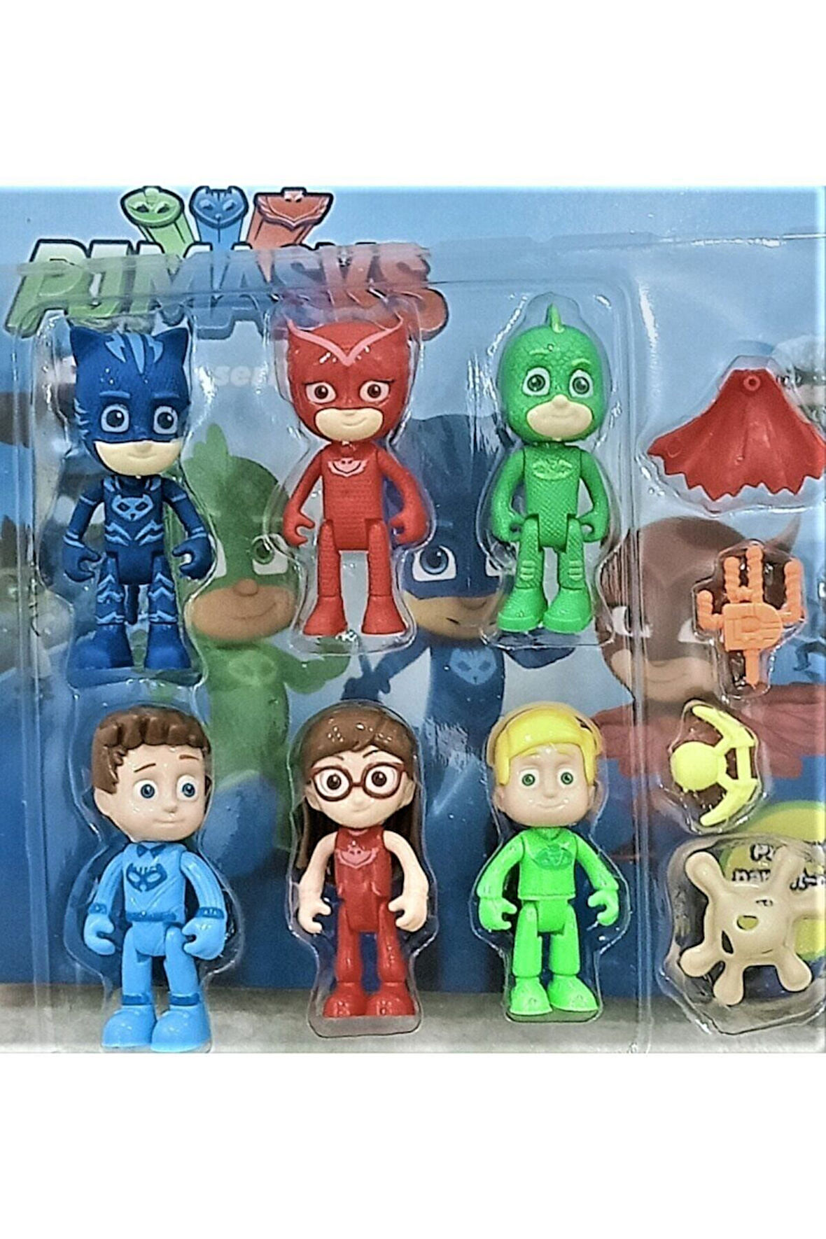 Eğitici Oyuncaklar Pijamaskeliler 10'lu Iyiler Figür Seti Elleri Ve Bacakları Eklemli Kız Erkek Çocu