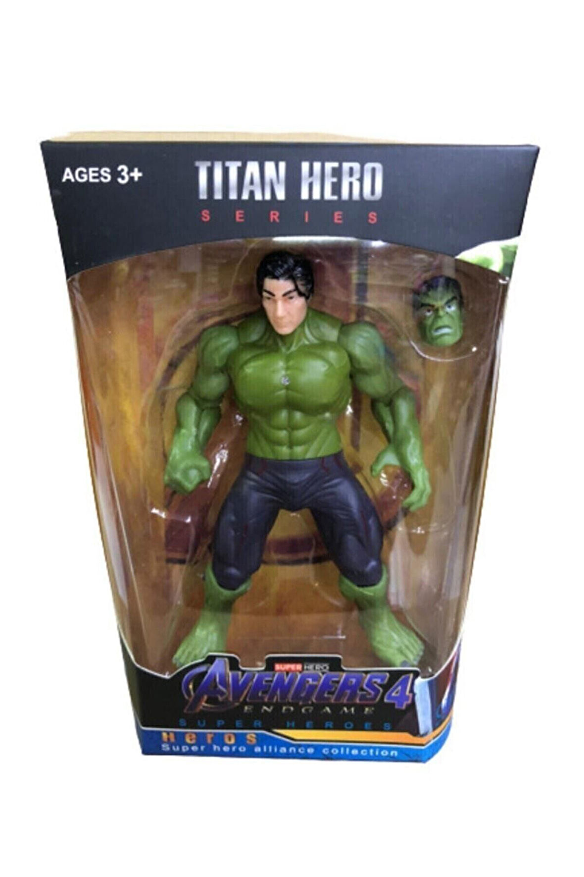 Eğitici Oyuncaklar 12Cm Kafası Değişen Işıklı Hulk Figür Kız Erkek Çocuk Oyuncak