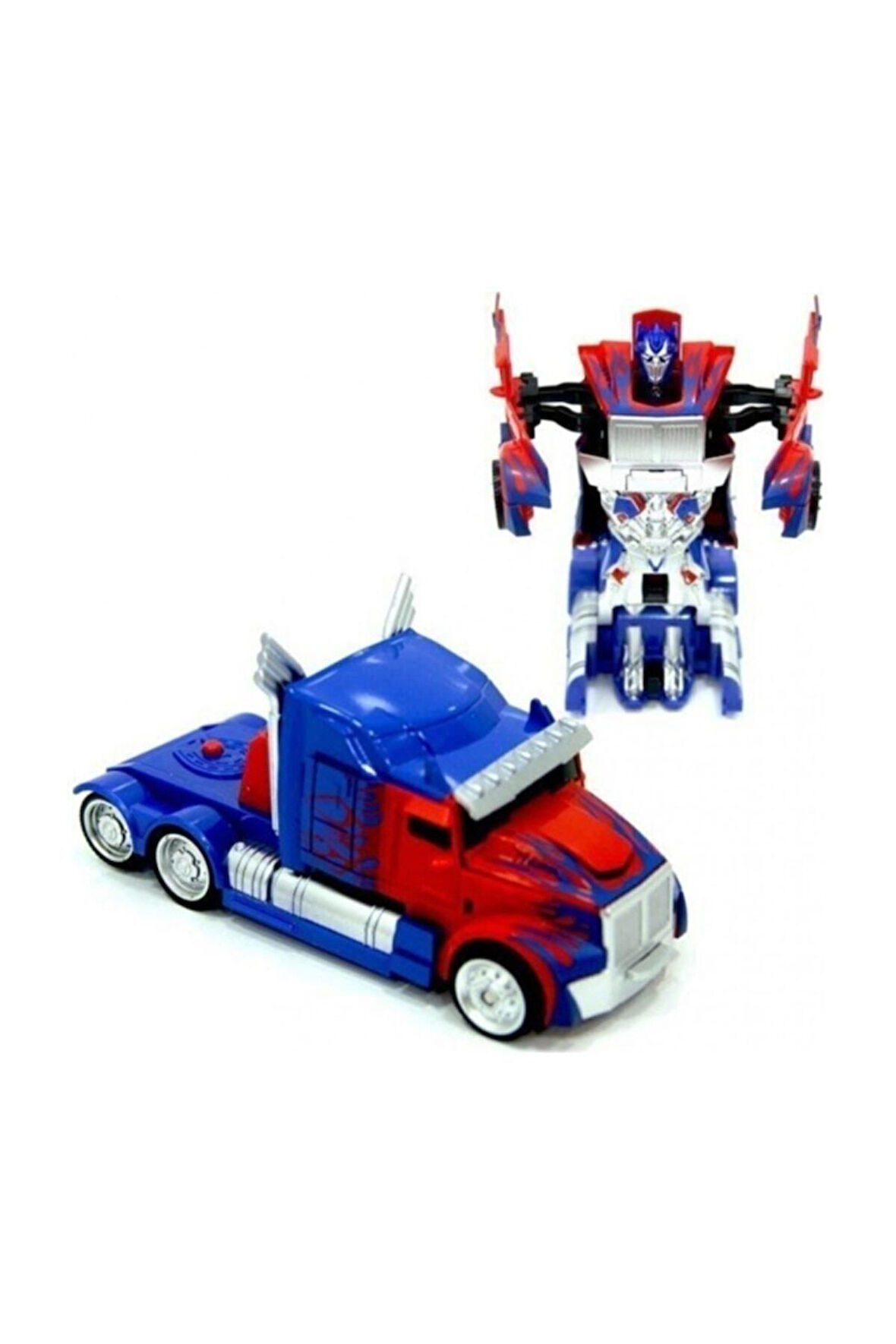 Eğitici Oyuncaklar Tek Tuşla Robota Dönüşen Optimus Prime Tır Robot Kız Erkek Çocuk Oyuncak