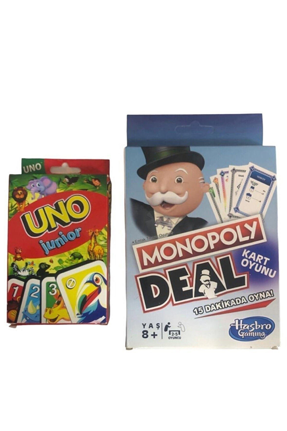 Eğitici Oyuncaklar Junior Uno Ve Monopoly Deal Kız Erkek Çocuk Oyuncak