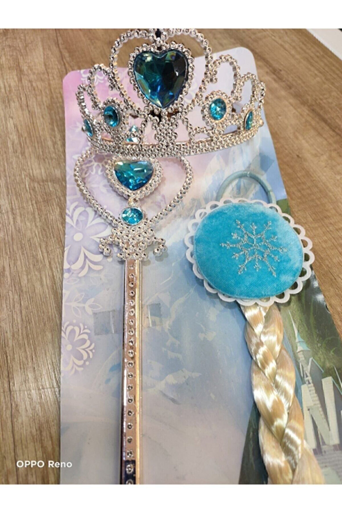 Eğitici Oyuncaklar Elsa Tacı Asa Toka Kız Erkek Çocuk Oyuncak