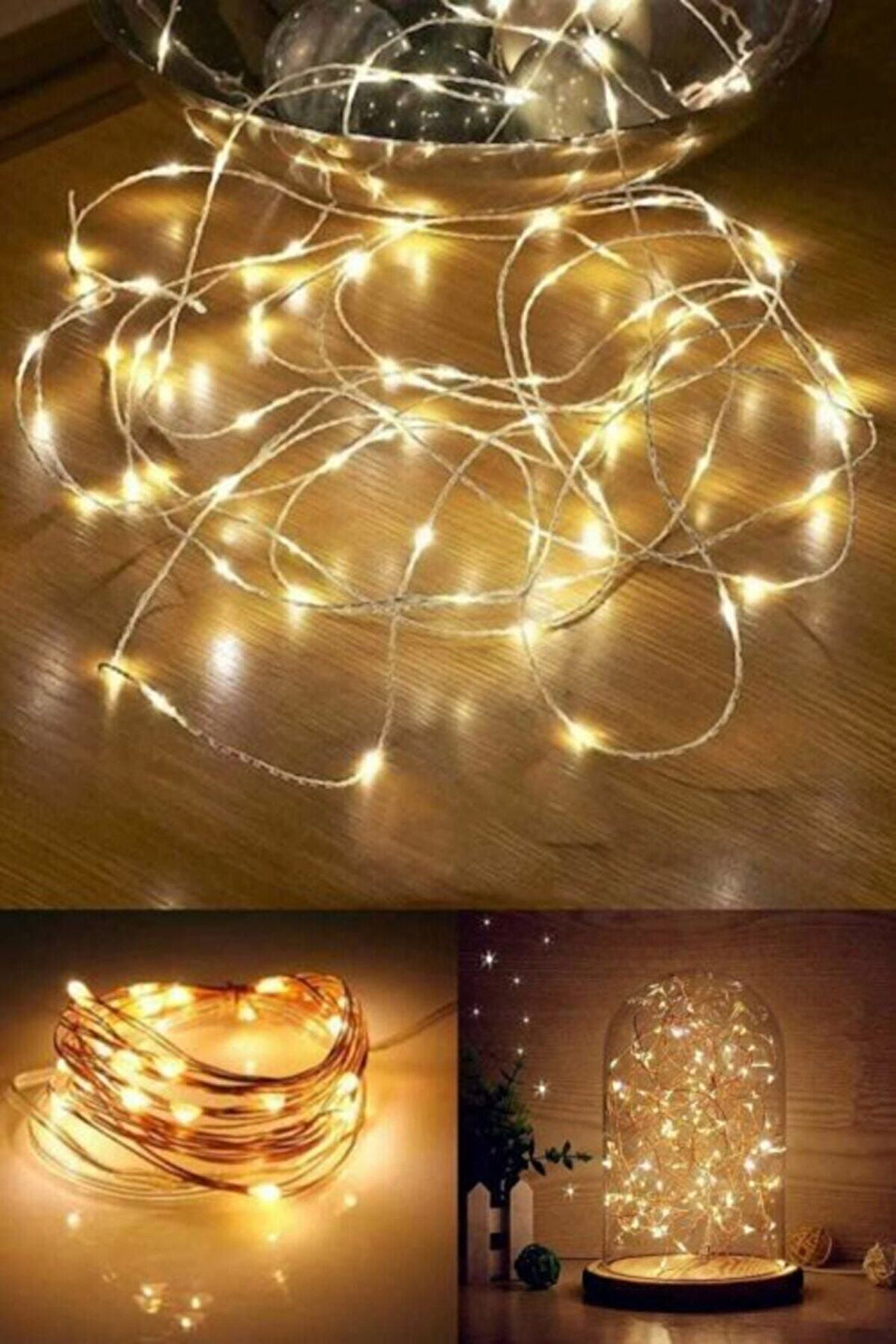 Eğitici Oyuncaklar Peri Led Işık 10 Metre 3 Animasyonlu Pilli Sarı (gün Işığı) Kız Erkek Çocuk Oyunc