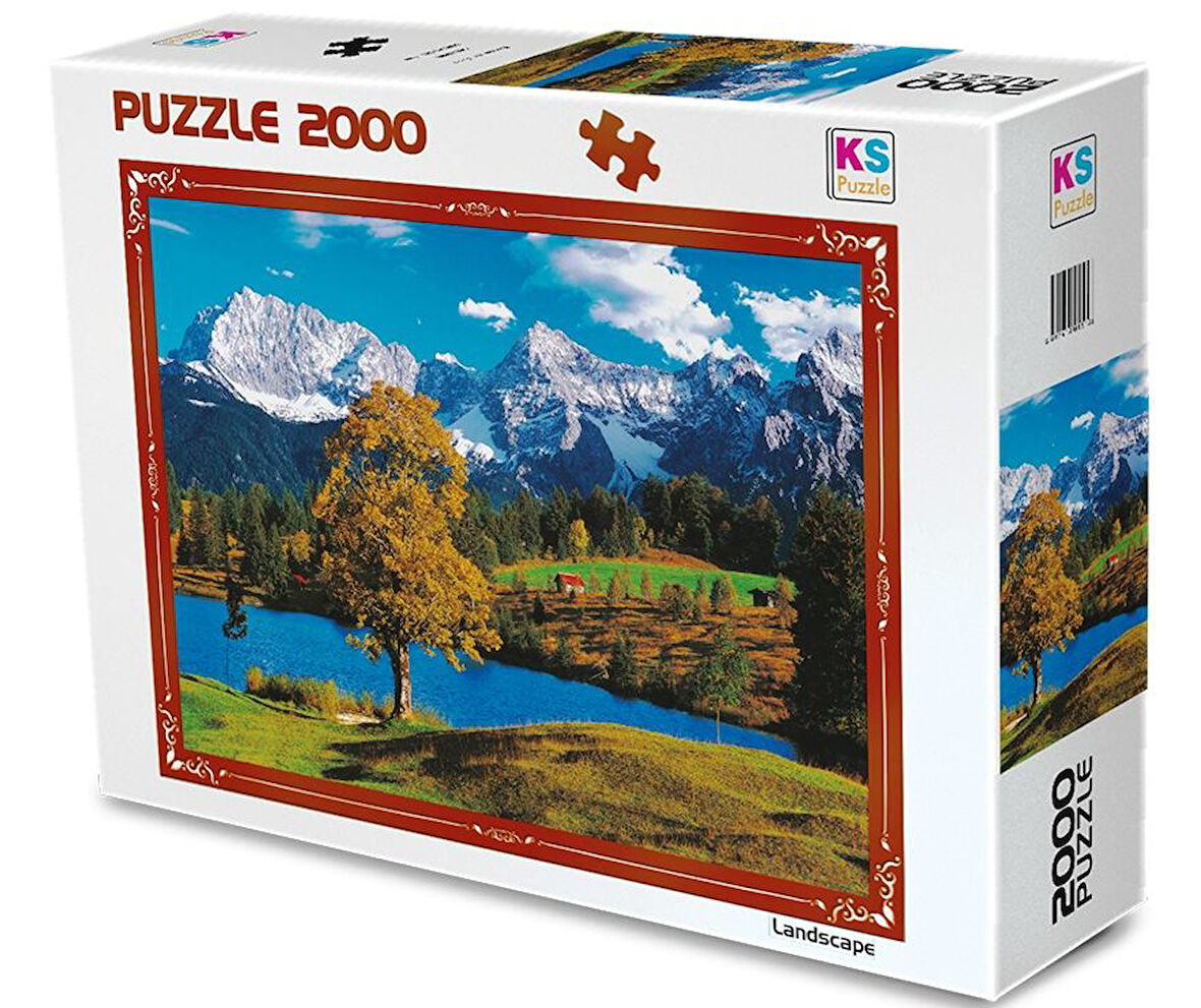 Kız Erkek Çocuk Oyuncak KS Puzzle 2000 Parça Bavarian Alps Kız Erkek Çocuk Oyuncak Eğitici Eğlenceli