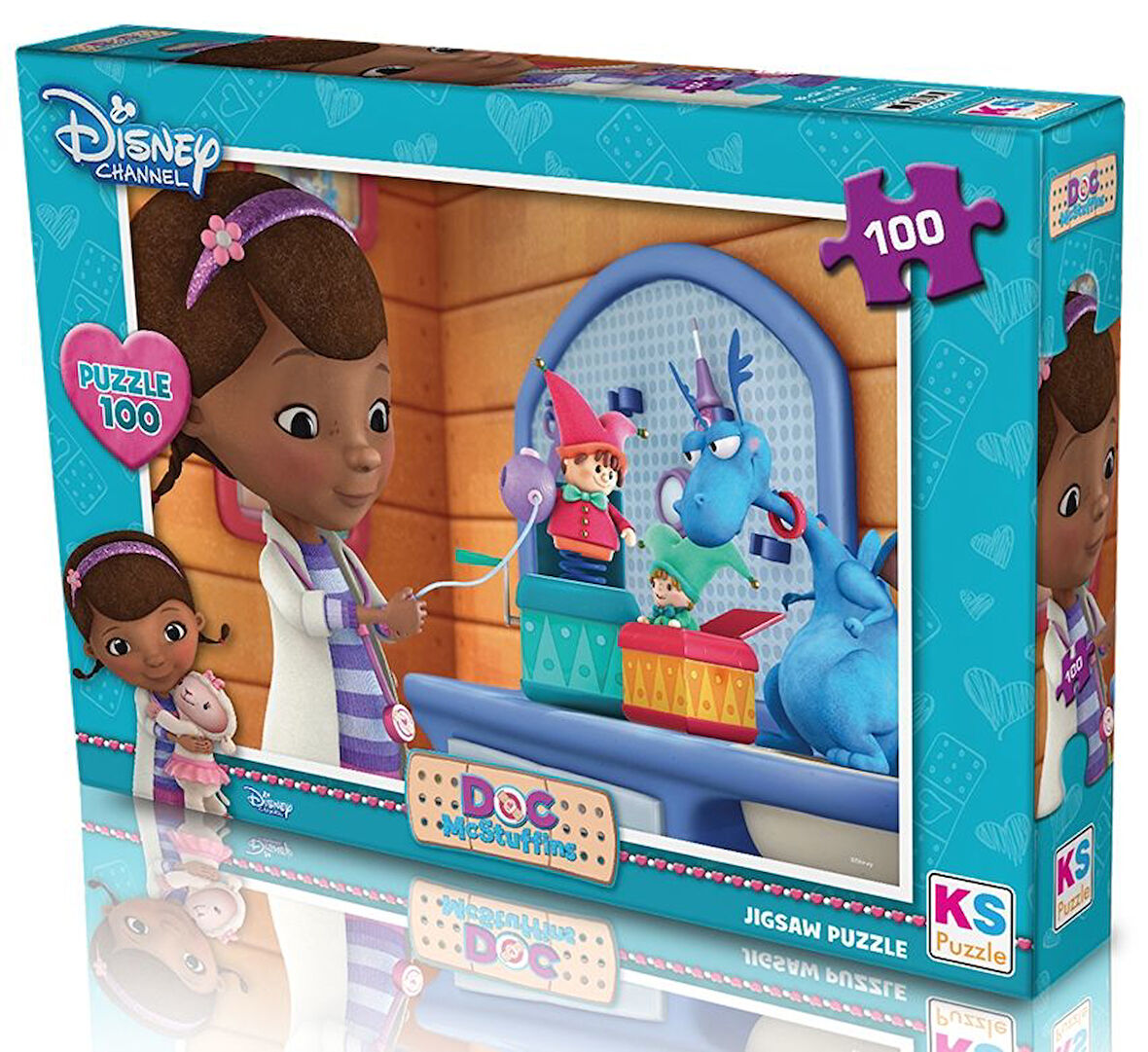Kız Erkek Çocuk Oyuncak KS Puzzle 100 Parça Doc MCStuffins Kız Erkek Çocuk Oyuncak Eğitici Eğlenceli