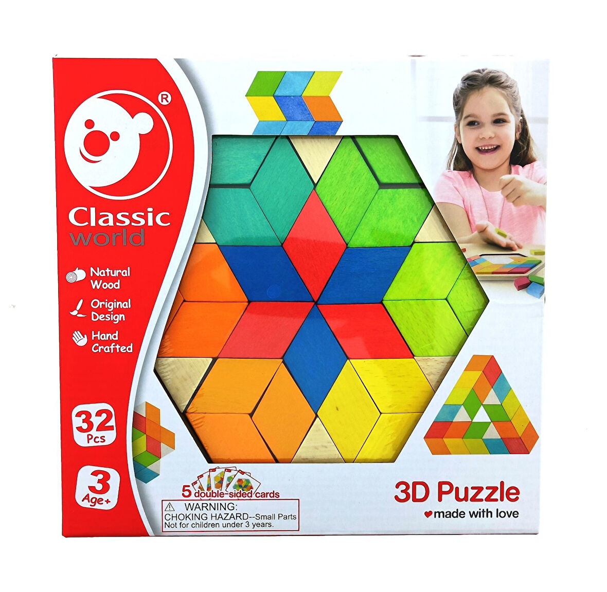 Kız Erkek Çocuk Oyuncak Ahşap 3D Puzzle Kız Erkek Çocuk Oyuncak Eğitici Eğlenceli Oyuncak