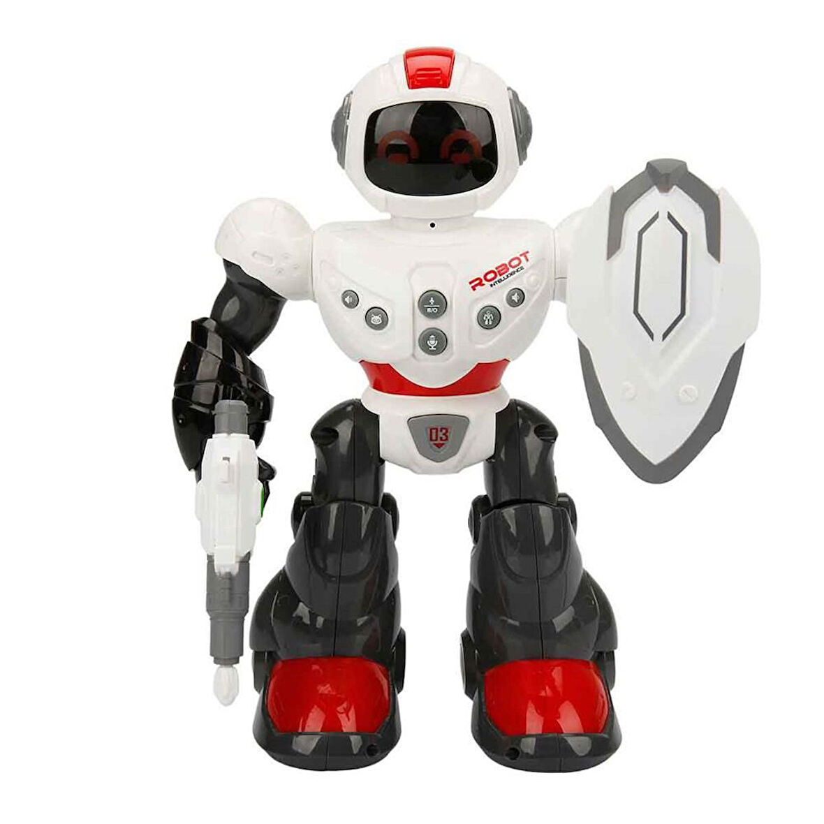 Kız Erkek Çocuk Oyuncak Müzikli Işıklı Savaşcı Yürüyen Robot 29cm 1adet Fiyatıdır Kız Erkek Çocuk Oy