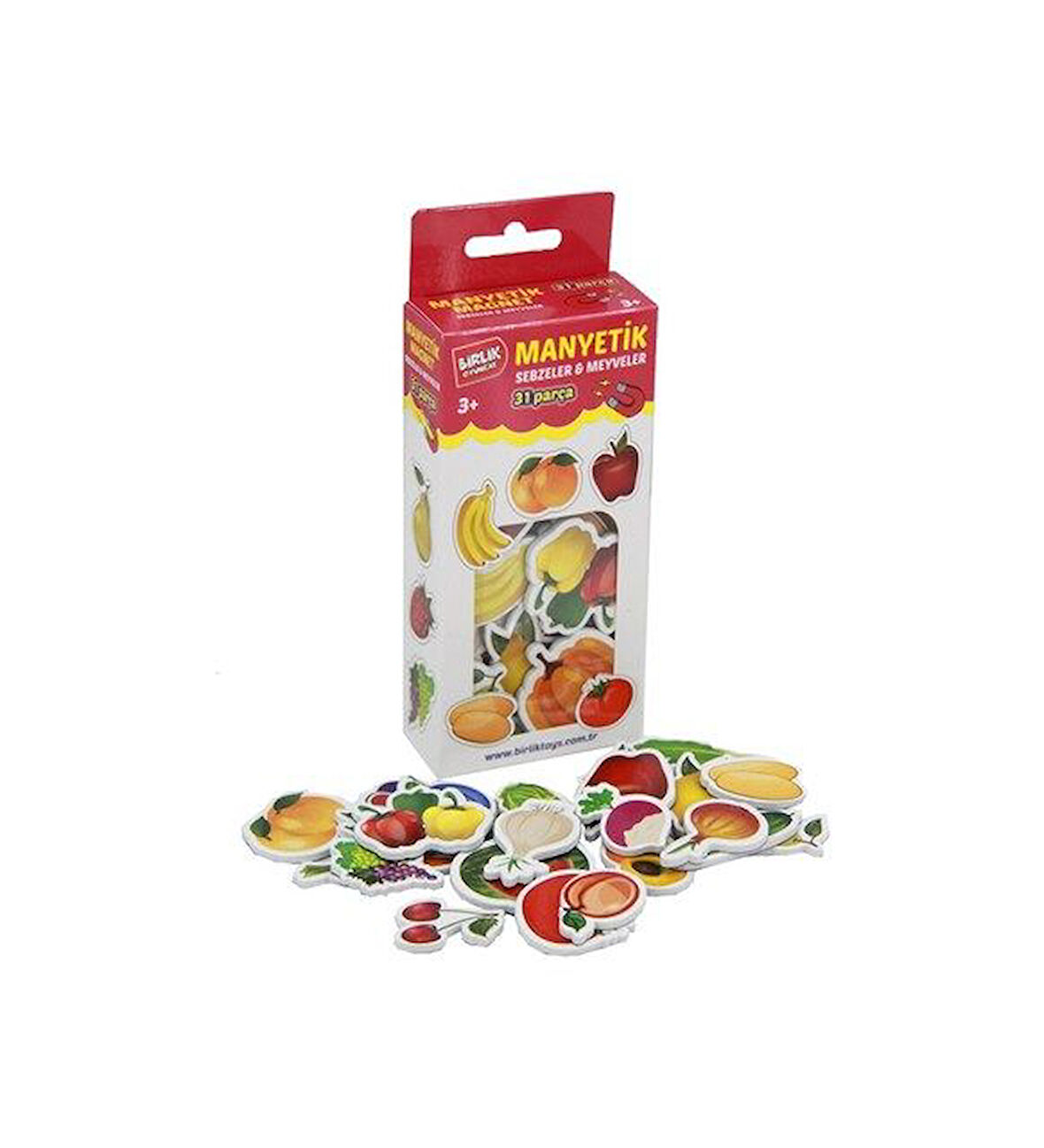 Kız Erkek Çocuk Oyuncak Manyetik Eva Sebzeler ve Meyveler 31 Parça Kız Erkek Çocuk Oyuncak Eğitici E