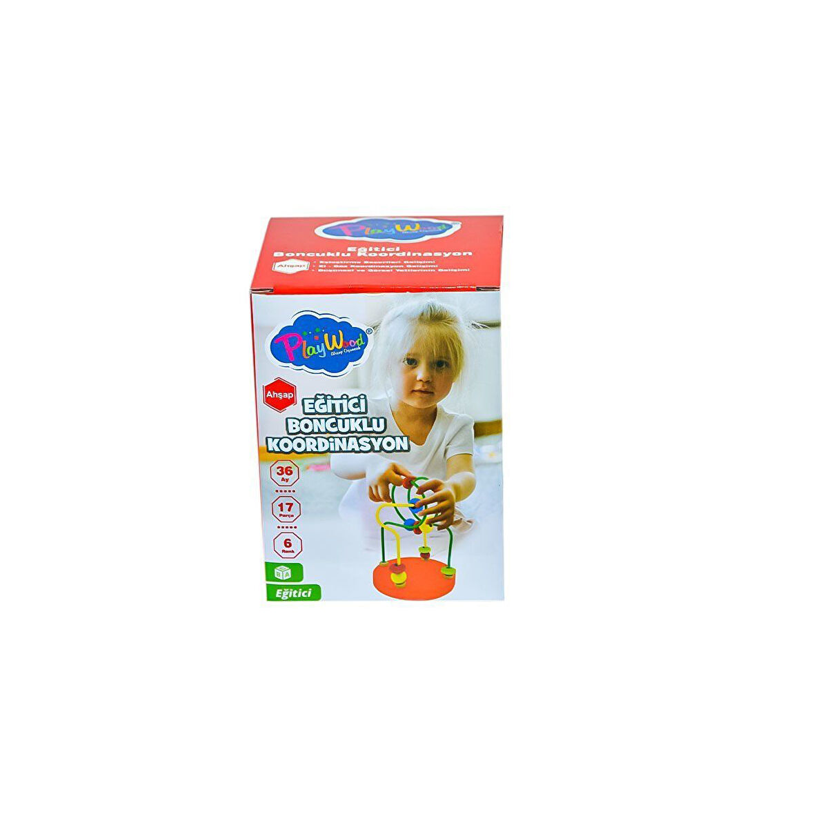Kız Erkek Çocuk Oyuncak ONY-394 Ahşap Kutuda Mini Boncuklu Koordinasyon - Onyıl Oyuncak Kız Erkek Ço