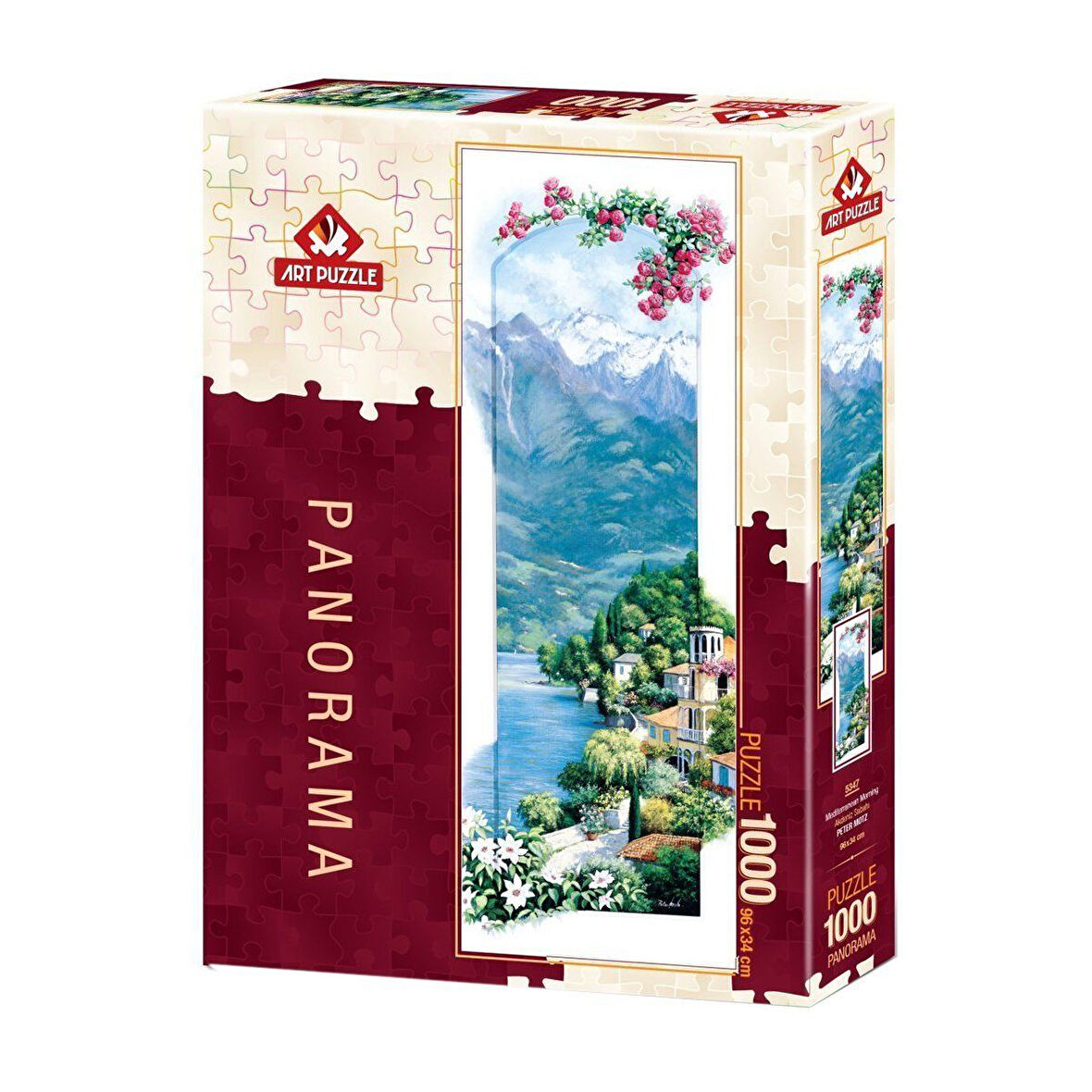 Kız Erkek Çocuk Oyuncak 5347 Art Puzzle Akdeniz Sabahı 1000 Parça Panorama Puzzle Kız Erkek Çocuk Oy